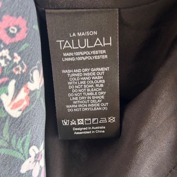 La Maison Talulah Floral Ruffle Midi Dress – Size Small - NWT - Picture 15 of 15